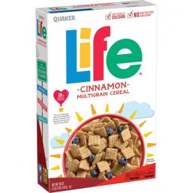 Life Multigrain Cereal, Cinnamon, 18 oz Box