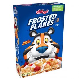 Kellogg's Frosted Flakes Breakfast Cereal, Fat-Free, 13.5 oz