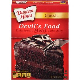 Duncan Hines Classic Devil's Food Cake Mix, 15.25 oz Box