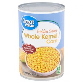 Great Value Golden Sweet Whole Kernel Corn, 15 oz