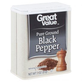 Great Value Pure Ground Black Pepper, 3 oz