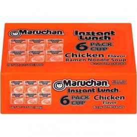 (6 Cups) Maruchan® Instant Lunch Chicken Flavor Ramen Noodle Soup, 2.25 oz