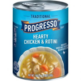 Progresso Traditional Hearty Chicken and Rotini Soup, 19 oz