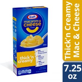 Kraft Thick and Creamy Mac and Cheese Dinner, 7.25 oz Box