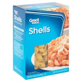 Great Value Shells Pasta, 16 oz