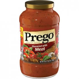 Prego Pasta Sauce, Italian Tomato Sauce with Meat, 24 Ounce Jar