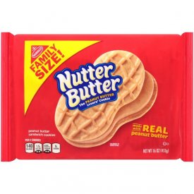 Nabisco Nutter Butter Real Peanut Cookies Family Size, 16 Oz.