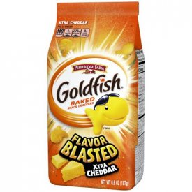 Pepperidge Farm Goldfish Flavor Blasted Xtra Cheddar Crackers, 6.6 oz. Bag