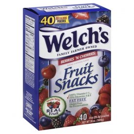Welch's® Berries 'n Cherries Fruit Snacks 40-0.9 oz. Box