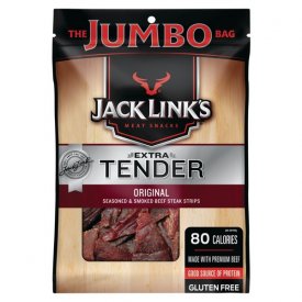 Jack Link's Extra Tender Gluten-Free Original Beef Steak Strips Jumbo Bag, 5.85 Oz.