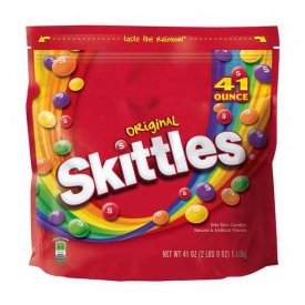 Skittles, Original Fruity Candy, Party Size Bag, 41 Oz.