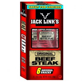 Jack Link's Original Beef Steak, 0.8 Oz., 6 Count