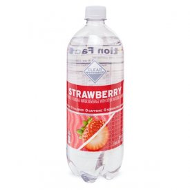 Clear American Sparkling Water, Strawberry, 33.8 fl oz