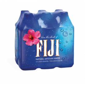 Fiji Natural Artesian Water, 1 L, 6 Count