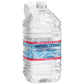 Crystal Geyser Alpine Natural Spring Water, 1 Gallon Water Bottle with Handle, 128 FL Oz