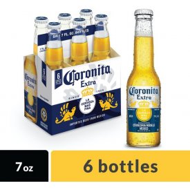 Corona Extra Coronita Mexican Import Beer, 6 pk 7 fl oz Bottles, 4.6% ABV