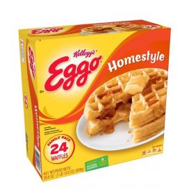Kellogg's Eggo Homestyle Waffles Easy Breakfast 29.6 Oz 24 Ct