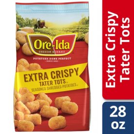 Ore-Ida Extra Crispy TATER TOTS, 28 oz Bag