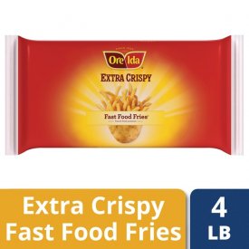 Ore-Ida Extra Crispy Fast Food Fries, 4 lb Bag