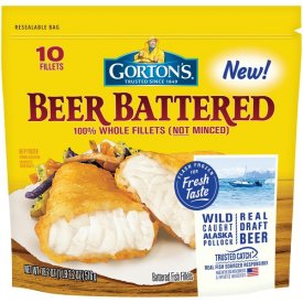 Gorton's Beer Battered Crispy Fish Fillets, 10 count