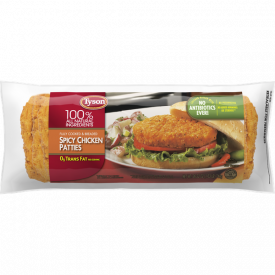 Tyson® Fully Cooked Spicy Chicken Patties, 26.22 oz. (Frozen)