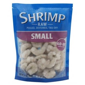 Frozen Raw Small Peeled Deveined Tail–Off Shrimp, 12 oz