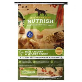 Rachael Ray Nutrish Natural Dry Dog Food, Real Chicken & Veggies Recipe, 28 lbs