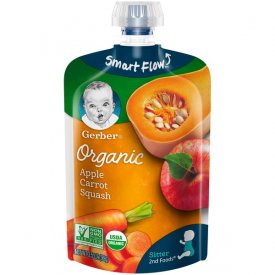 Gerber Organic 2nd Foods Baby Food, Apple Carrot Squash, 3.5 oz Pouch
