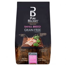 Pure Balance Small Breed Grain Free Formula Chicken & Garden Vegetable Recipe Food for Dogs, 4 lb