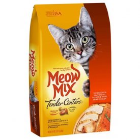 Meow Mix Tender Centers Salmon & White Meat Chicken Flavors Dry Cat Food, 3 lb