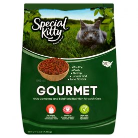 Special Kitty Gourmet Formula Dry Cat Food, 16 lb