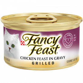 Fancy Feast Gravy Wet Cat Food, Grilled Chicken Feast - 3 oz. Can