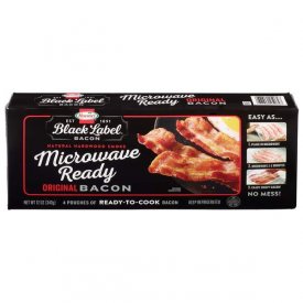 Hormel Black Label Microwave Ready Bacon, 12 Oz.