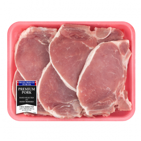 Pork Center Cut Loin Chops Thin Bone-In, 1.33 - 1.81 lb