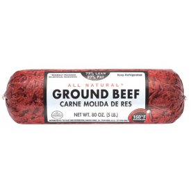 73% Lean/27% Fat, Ground Beef Roll, 5 lb