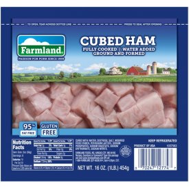 Farmland Cubed Ham, Fully Cooked, 95% Fat Free, Gluten Free, 16 Ounces