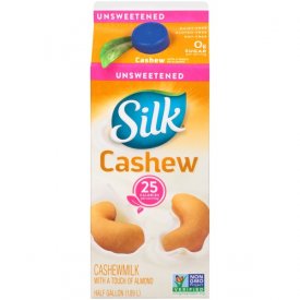 Silk Unsweetened Cashewmilk, Half Gallon
