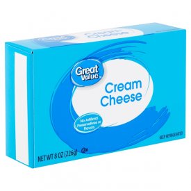 Great Value Cream Cheese, 8 oz