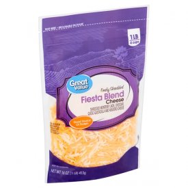 Great Value Finely Shredded Fiesta Blend Cheese, 16 oz