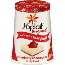 Yoplait Original Yogurt Strawberry Cheesecake, 6 oz