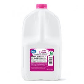 Great Value Fat Free Milk, 1 Gallon, 128 Fl. Oz.