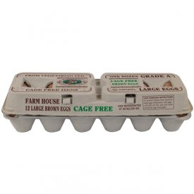Farmhouse, Large Grade A Brown Eggs, 12 Count