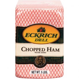 Eckrich Deli Chopped Ham, Fully Cooked, Water Added, Deli Sliced