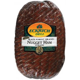 Eckrich Deli Black Forrest Brand Nugget Ham, 97% Fat Free, Fully Cooked, Water Added, Deli Sliced