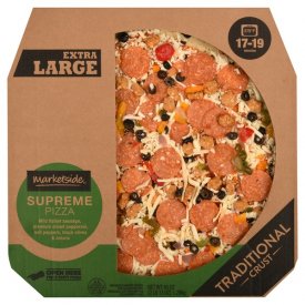 Marketside Traditional Crust Supreme Pizza, Extra Large, 45 oz