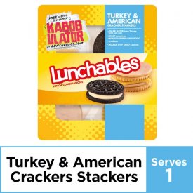 Lunchables Lunch Combinations Turkey & American Cracker Stackers, 3.4 oz Package