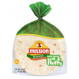 Mission Fajita Homestyle Flour Tortillas, 16 Count