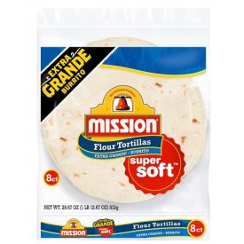 Mission Extra Grande Burrito Flour Tortillas, 8 Count