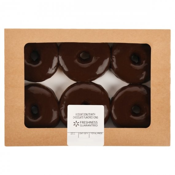 Freshness Guaranteed Donuts with Chocolate Icing, 6 Count