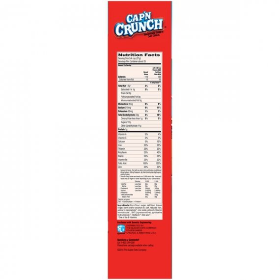 Cap'n Crunch Breakfast Cereal, Original, 20 Oz, 2 image